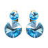 Auskari "Klaris IV (Aquamarine Blue)" ar Swarovski™ kristāliem